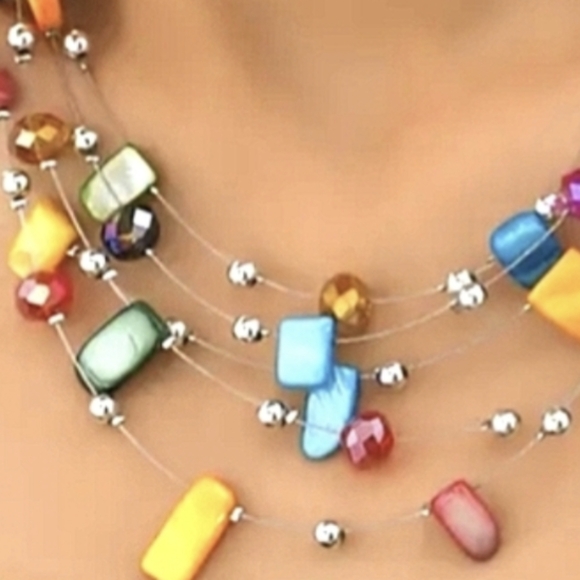 Necklace + Earrings Vacay Shell Necklaces Crystal Earrings Seashell Jewelry - Picture 3 of 8